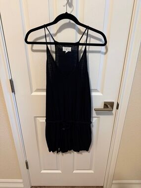 Lou & Grey Black Drawstring Romper